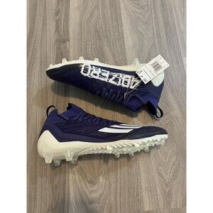 Adidas ADIZERO Mens 13 PRIMEKNIT Low Top Football Cleats Purple/White GV9631 NEW